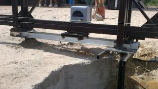Купить сваи для ворот в Копейск. Заказать ворота на сваях под ключ от 21345 руб